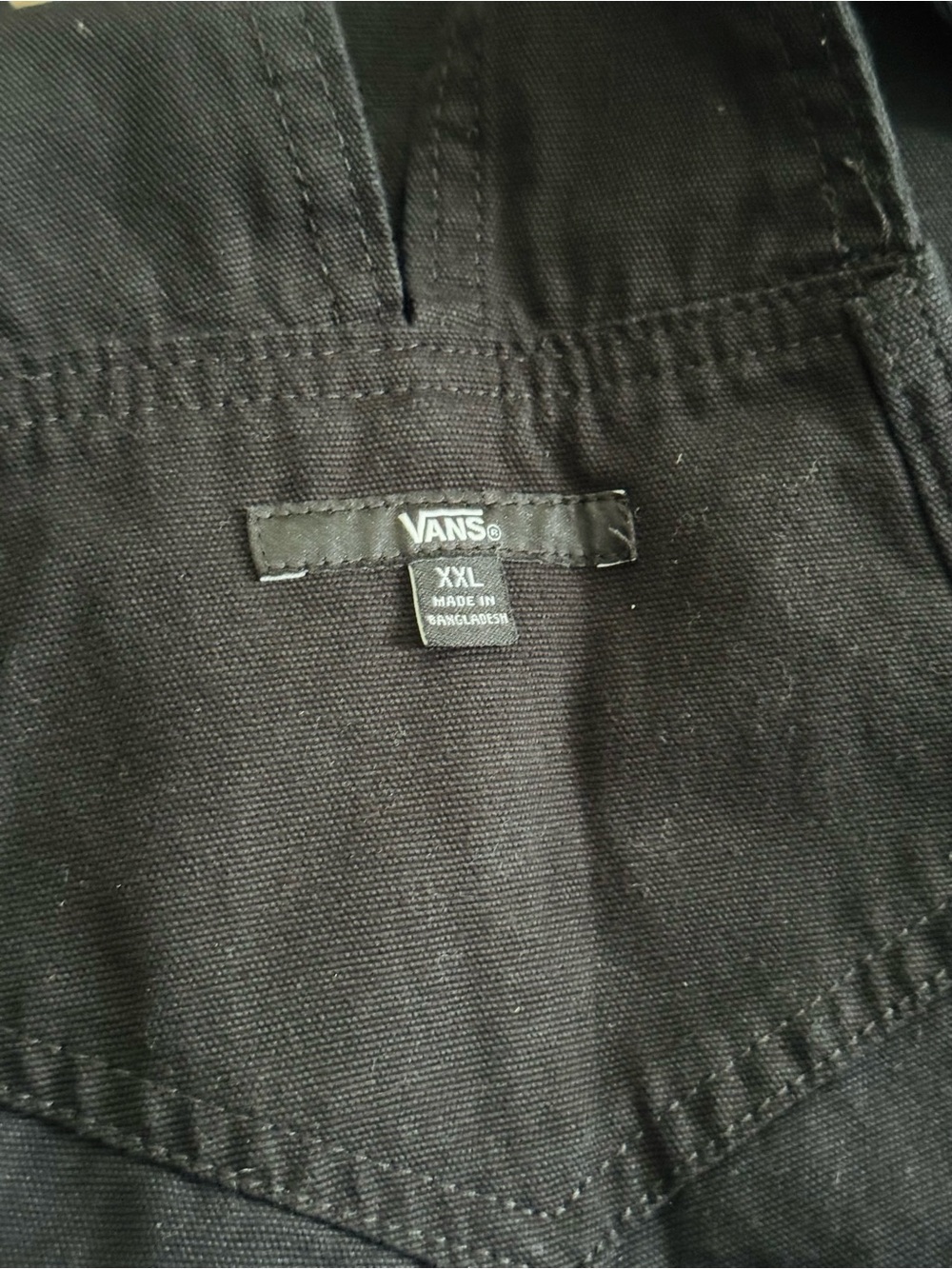 Vans Black Bib Overalls Pants - Picture 9 of 13